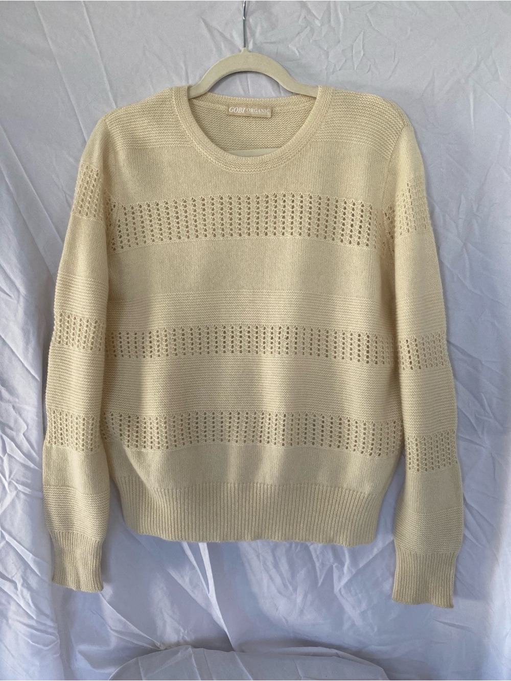 Gobi Organic Mongolian Cashmere Crew Neck Sweater